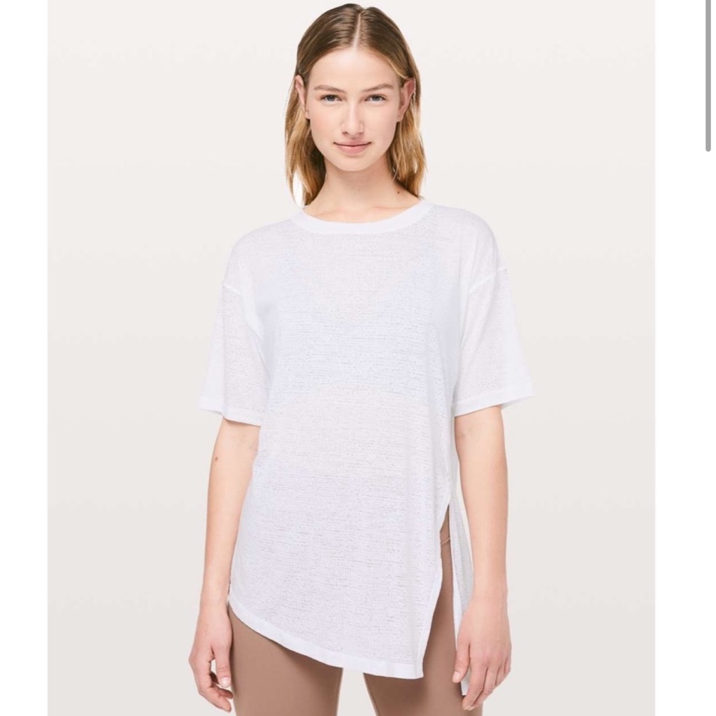 Lululemon Sneak Out Short Sleeve White